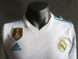 2017/2018 RMA Home Long Sleeve  Retro Player Version Soccer Jersey(球员)