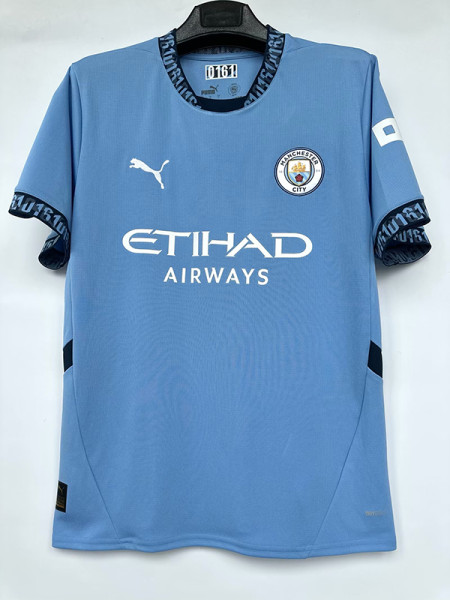 24/25 Man City Home 1：1 Fans Soccer Jersey