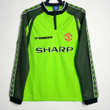 1998/1999 Man Utd Green Goalkeeper Long sleeve Retro Soccer Jersey（长袖）