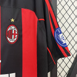 2000/2001 ACM Home Retro Soccer Jersey(左带5大耳杯、右带UC臂章)
