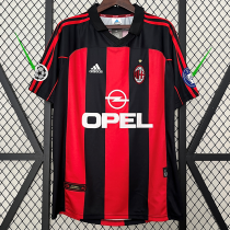 2000/2001 ACM Home Retro Soccer Jersey(左带5大耳杯、右带UC臂章)