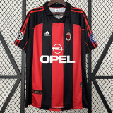 2000/2001 ACM Home Retro Soccer Jersey(左带5大耳杯、右带UC臂章)