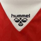1988 Denmark Home Red  Retro  Soccer Jersey