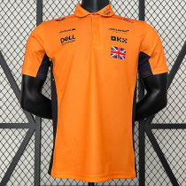 2024 F1 McLaren #4 Yellow Polo Racing Suit(有领、4号)