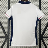 2024 England Home Women Fans Soccer Jersey(女）