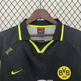 1996/1997 Dortmund Away Black Retro Soccer Jersey