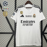 24/25 RMA  Home Long sleeve Fans Soccer Jersey （长袖）
