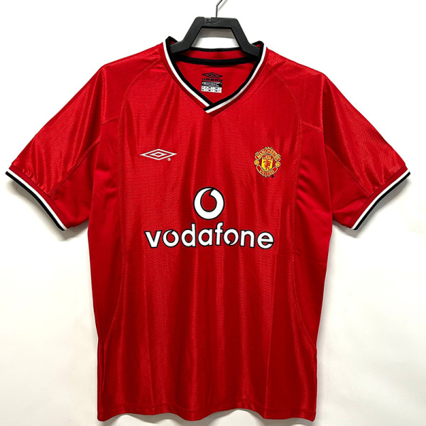 2000/2002 Man Utd Home Retro Soccer Jersey
