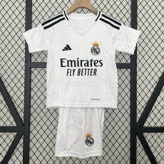 24/25 RMA white Kids Soccer Jersey