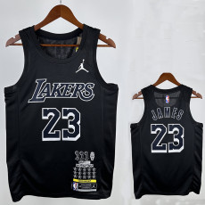 Lakers JAMES # 23 Black  Top Quality Hot Pressing NBA Jersey(Honor Edition)荣耀版