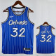 18/19 Magic O'Neill #32 Retro Striped Blue Top Quality Hot Pressing NBA Jersey