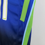 Dallas Mavericks LRVING #11 Blue Gradient Top Quality Hot Pressing  NBA Jersey