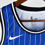18/19 Magic HARDAWAY #1 Retro Striped Blue Top Quality Hot Pressing NBA Jersey 复古 条纹蓝色