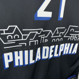 20/21 76ERS ENBID  # 21 Royal Blue (City Edition) Top Quality Hot Pressing NBA Jersey城市版