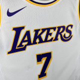 22/23 Lakers ANTHONY # 7 White Top Quality Hot Pressing NBA Jersey(圆领）