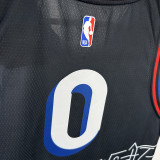 20/21  76ERS MAX # 0 Royal Blue (City Edition) Top Quality Hot Pressing NBA Jersey城市版