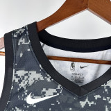 Sa Spurs Wen Ban Yama #1 Camouflage Top Quality Hot Pressing NBA Jersey