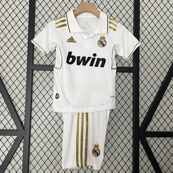2011/2012 RMA Home Retro Kids Soccer Jersey