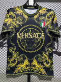 2024 Italy Yellow Black Special Edition Fans Soccer Jersey