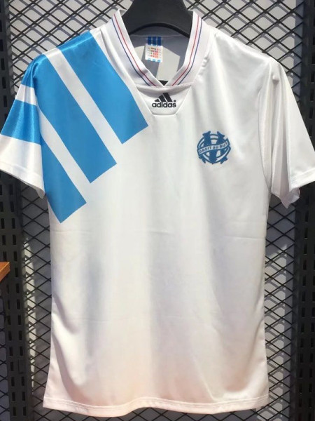 1992/1993 Marseille Home Retro Soccer Jersey