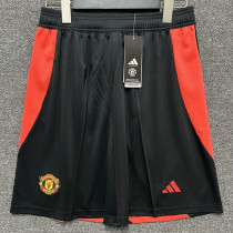 24/25 Man Utd Black  Shorts Pants