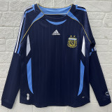 2006 Argentina Away Long Sleeve Retro Soccer Jersey (长袖)