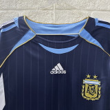 2006 Argentina Away Long Sleeve Retro Soccer Jersey (长袖)