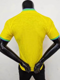 22/23 Brazil Home  Player Version Soccer Jersey