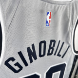 20/21 Sa Spurs MANU GINOBILI #20 Grey Flying Man Edition Top Quality Hot Pressing NBA Jersey(飞人）