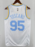 22/23 LAKERS ANDERSON # 95 White Top Quality Hot Pressing NBA Jersey(圆领)