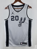 20/21 Sa Spurs MANU GINOBILI #20 Grey Flying Man Edition Top Quality Hot Pressing NBA Jersey(飞人）