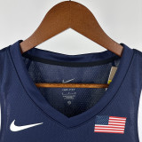 2024 Olympic Game USA HALLIBURTON # 9 Blue Basketball Jersey