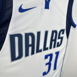22/23 Dallas Mavericks THOMPSON #31 White Home Top Quality Hot Pressing  NBA Jersey主场（V领）