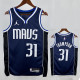 22/23 Dallas Mavericks THOMPSON #31 Royal Blue Flying Man Top Quality Hot Pressing  NBA Jersey飞人版（V领）