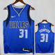 22/23 Dallas Mavericks THOMPSON #31 Blue Away Top Quality Hot Pressing  NBA Jersey客场（V领）