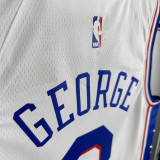 22/23 76ERS GEORGE  # 8 White Home Top Quality Hot Pressing NBA Jersey主场