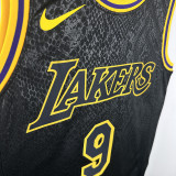 LAKERS BROWNIES # 9 Serpentine Top Quality Hot Pressing NBA Jersey蛇纹