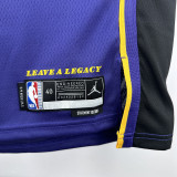 22/23 LAKERS BROWNIES # 9 Purple Flying Man Top Quality Hot Pressing NBA Jersey(飞人圆领)