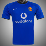 2002/2003 Man Utd Blue Retro Soccer Jersey