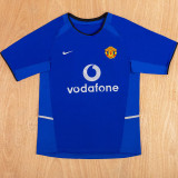 2002/2003 Man Utd Blue Retro Soccer Jersey