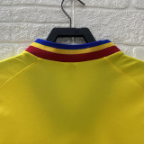 1994 Romania Yellow Retro Soccer Jersey