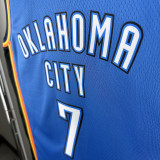 22/23 OKC Thunder HOLMGREN #7 Blue Top Quality Hot Pressing NBA Jersey