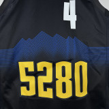 23/24 Nuggets #4Black City Edition Top Quality Hot Pressing NBA Jersey