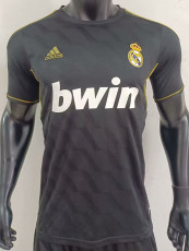 2011/2012 RMA Away Black Retro  Soccer Jersey
