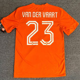 2014 Netherlands Home Retro Soccer Jersey(No Number、无带号）