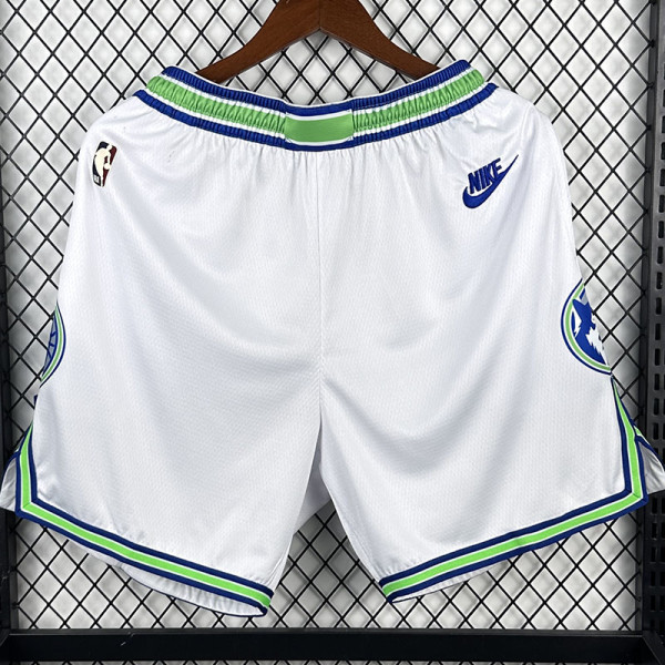23/24 Timberwolves  White  Top Quality Retro NBA Pants