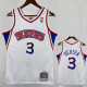 96/97 76ERS IVERSON  # 3 White Newcomer Top Quality Hot Pressing Retro NBA Jersey