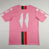 24/25 Palestine Pink Arabic  Fans Soccer Jersey