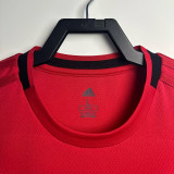 2019/2020 Man Utd Home  Long Sleeve  Retro Soccer Jersey(长袖）