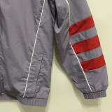 LIV Grey Grey Retro windbreaker(连帽）